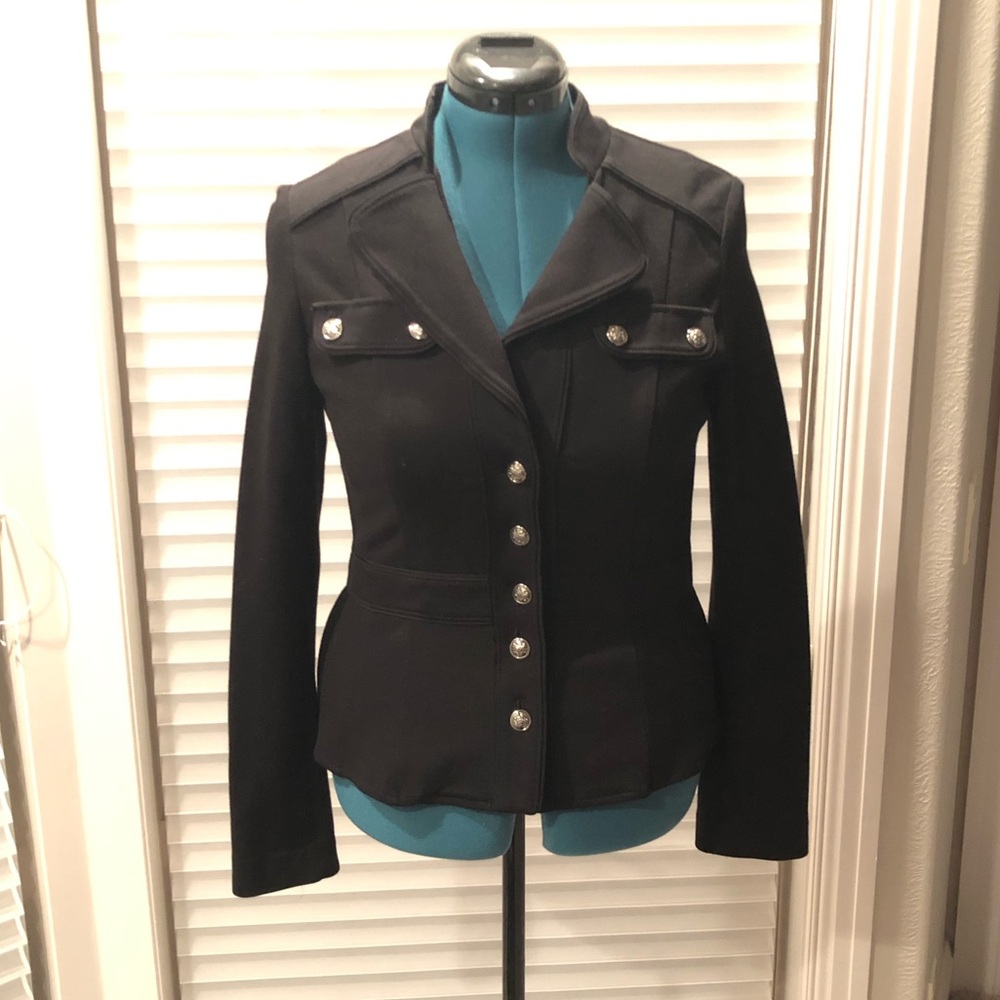 Black WHBM Jacket with nice button detail.